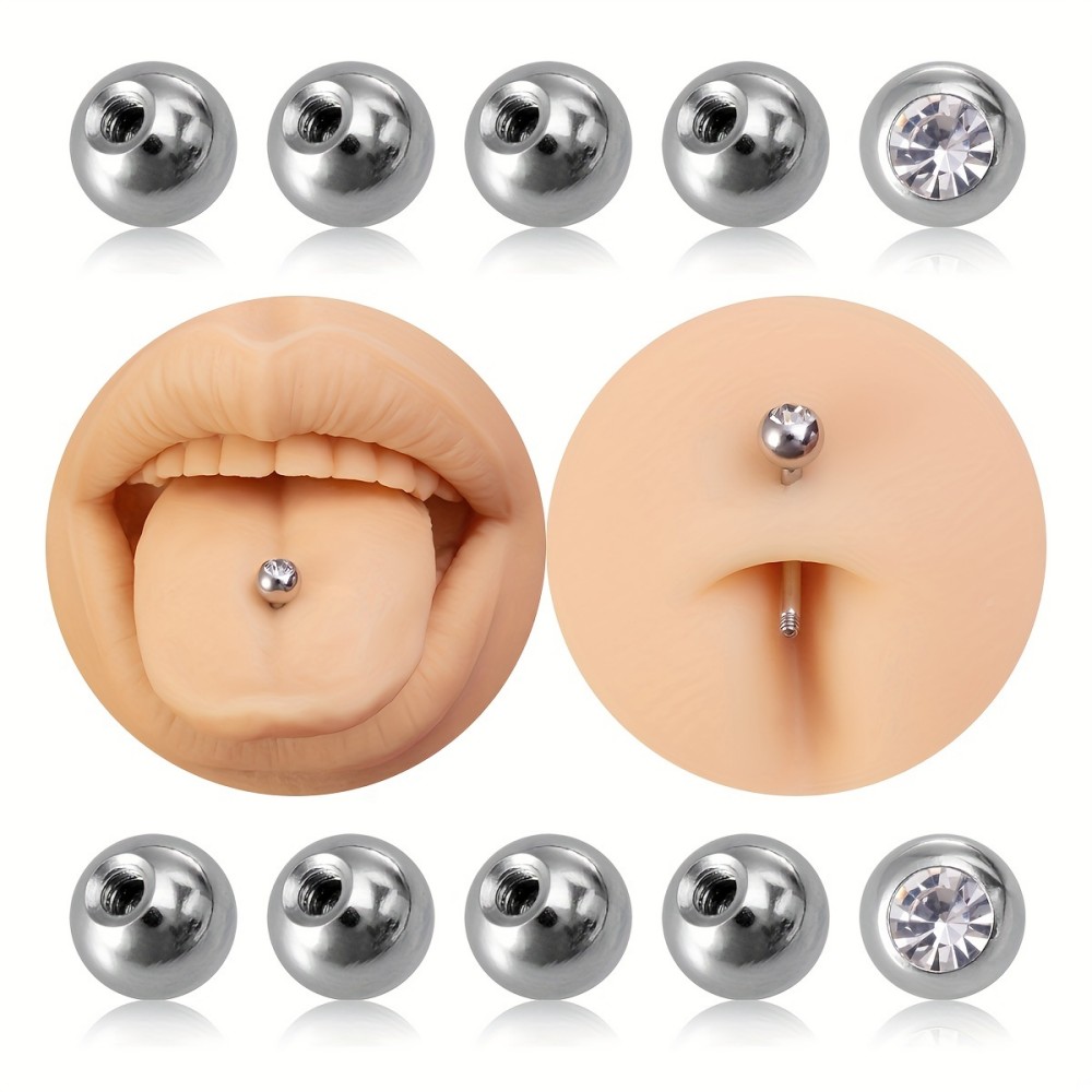 Body Jewelry Stores - 10pcs Piercing Balls 3mm 5mm Stainless
