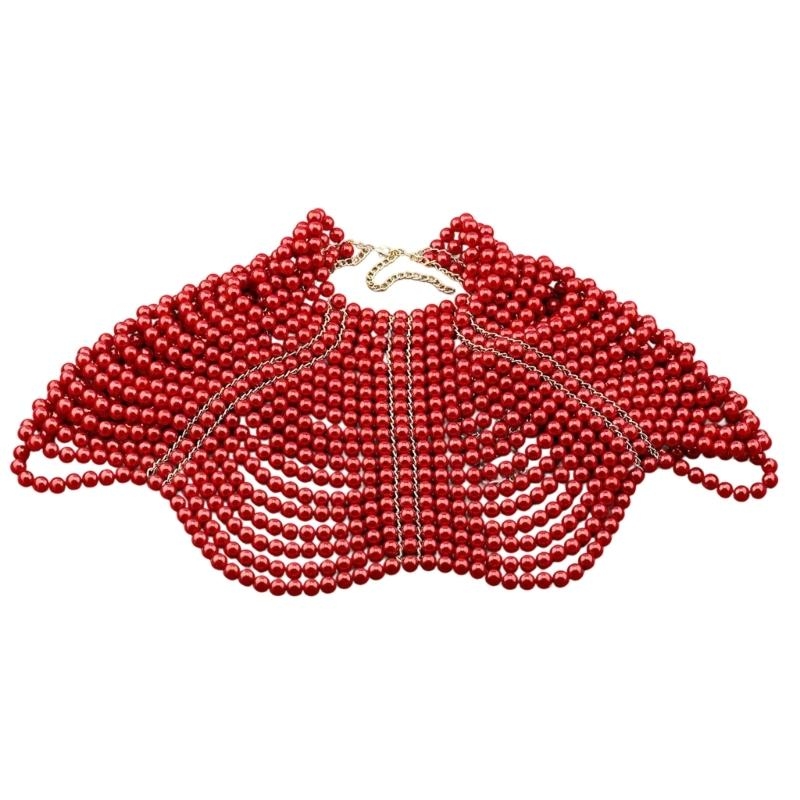 Body Jewelry Chain - 49MD Elegant Women Shawl Multi Layer