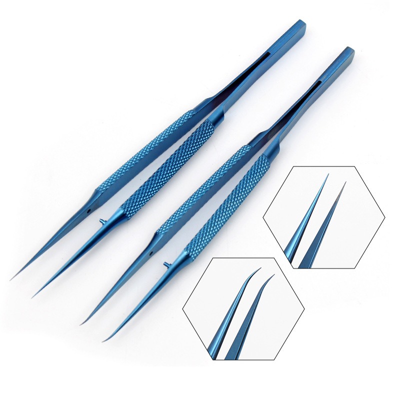 Body Jewelry Tool - Titanium Alloy Anti-Magnetic Tweezers for Electronics