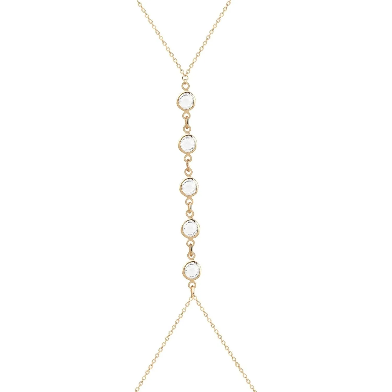 Body Jewelry Bra - Summer Beach Crystal Belly Waist Chain,