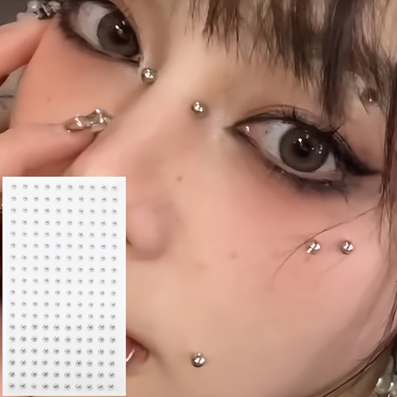 Body Jewelry Eyebrow - 4pcs Set of Piercing-Free Self-Adhesive Fake