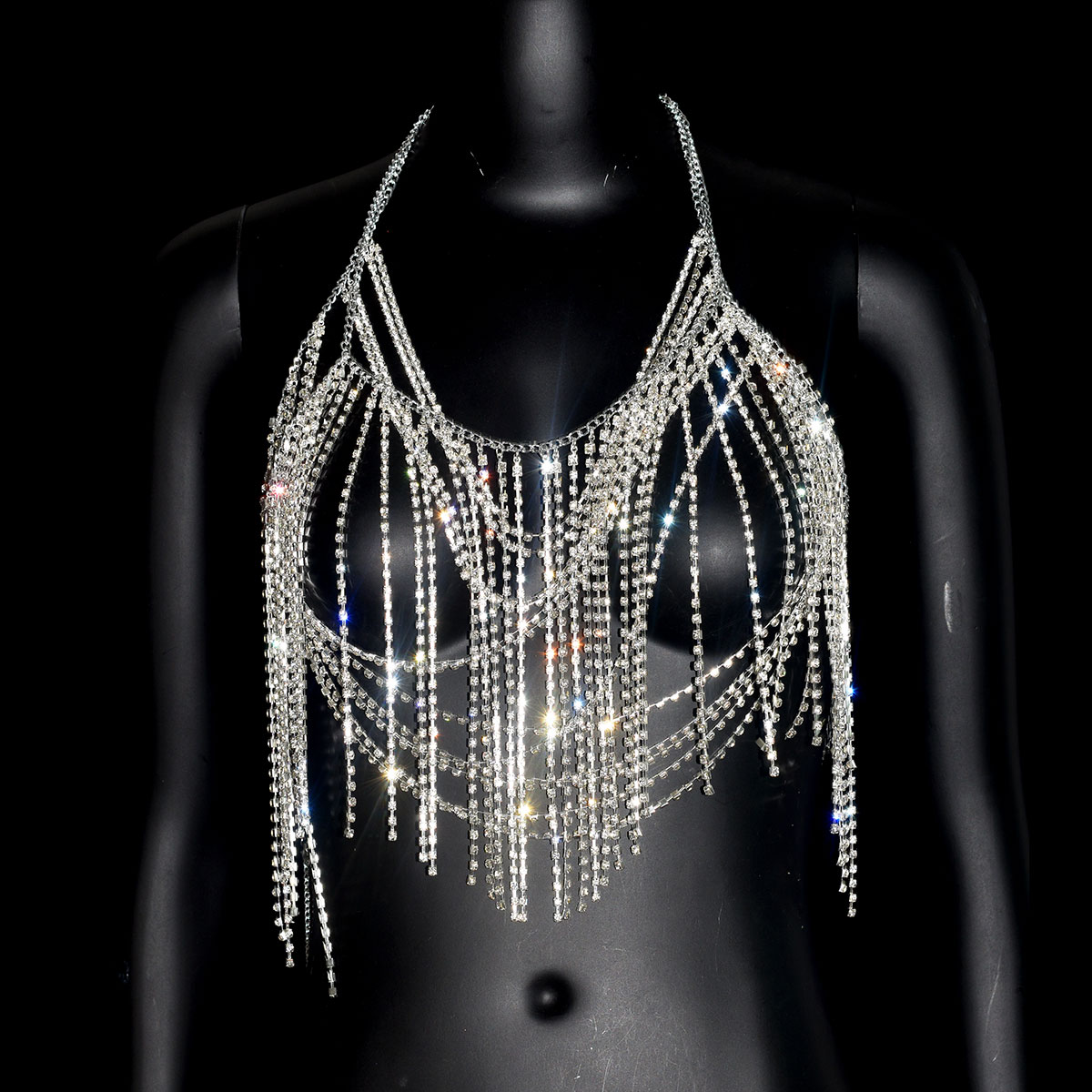 Sexy Shiny Women's Body Jewelr - Body Jewelry Bra review and price