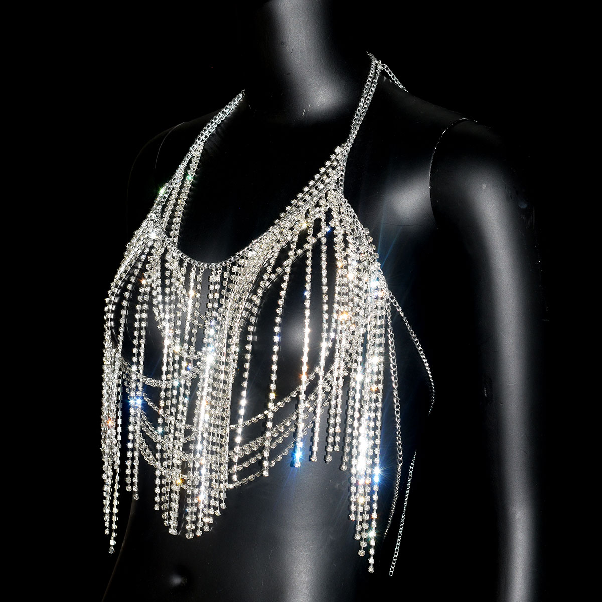 Sexy Shiny Women's Body Jewelr - Body Jewelry Bra review and price