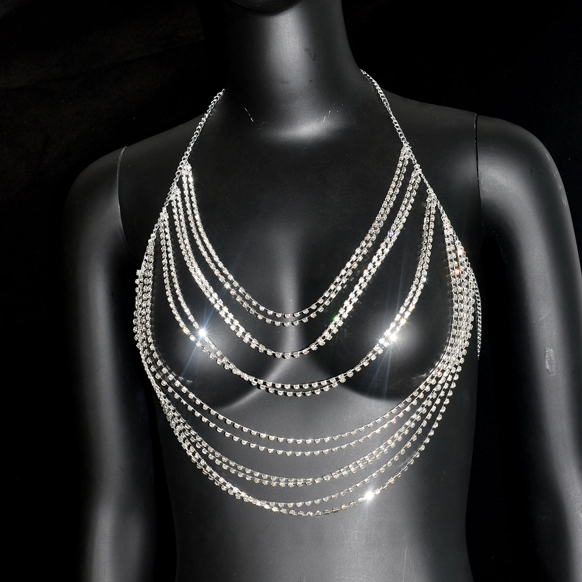 Sexy Shiny Women's Body Jewelr - Body Jewelry Bra review and price