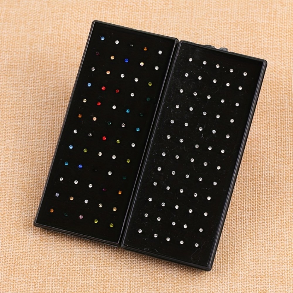 60pcs Nose Ring Set Stud Earri - Body Jewelry Stores review and price