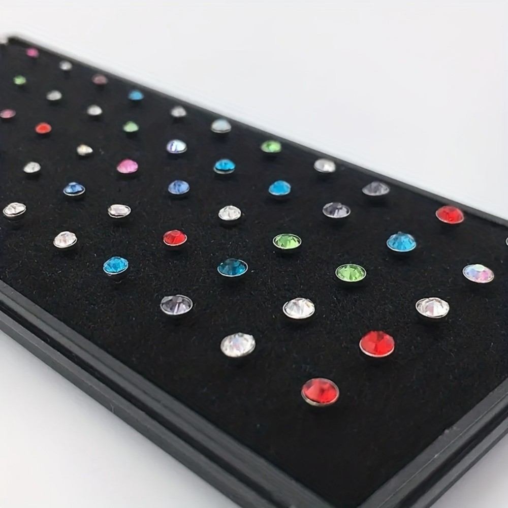 60pcs Nose Ring Set Stud Earri - Body Jewelry Stores review and price