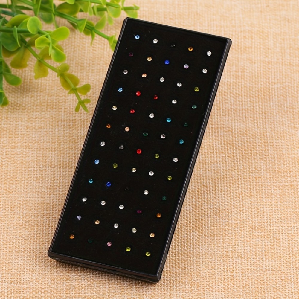 60pcs Nose Ring Set Stud Earri - Body Jewelry Stores review and price