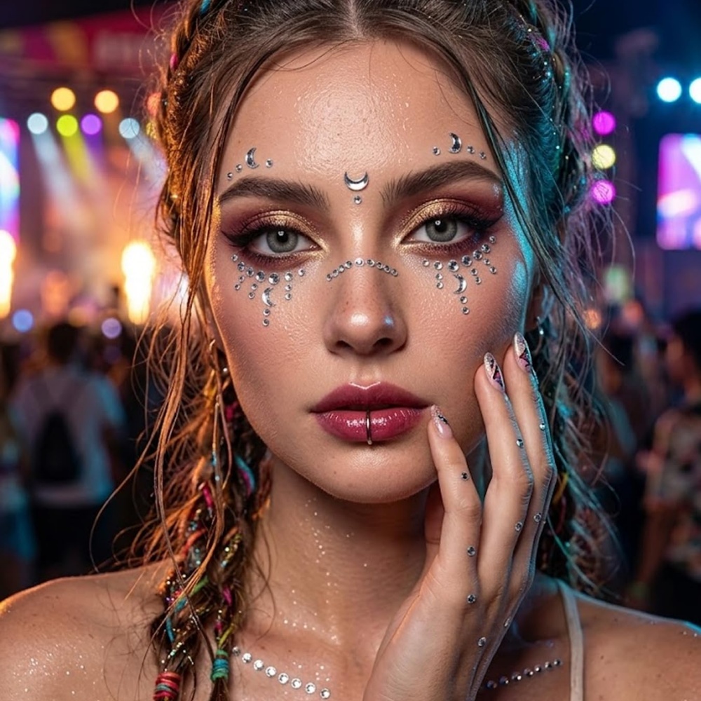 Fake Piercings Balls Stick on  - Body Jewelry Eyebrow review and price