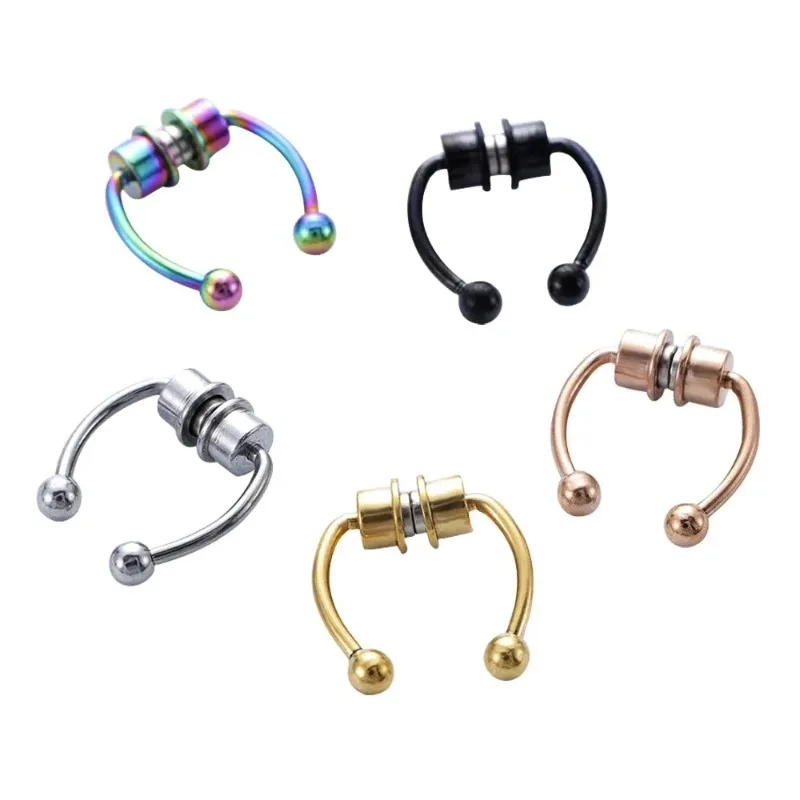 1/2/3Pcs Fake Magnetic Nose Ri - Body Jewelry And Piercing review and price
