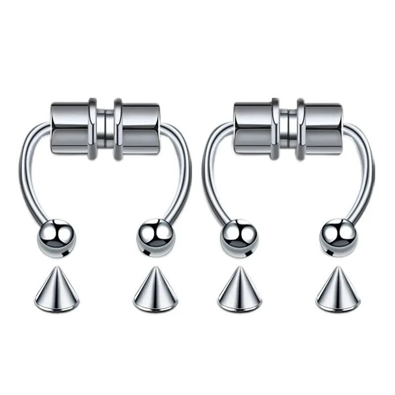 1/2/3Pcs Fake Magnetic Nose Ri - Body Jewelry And Piercing review and price