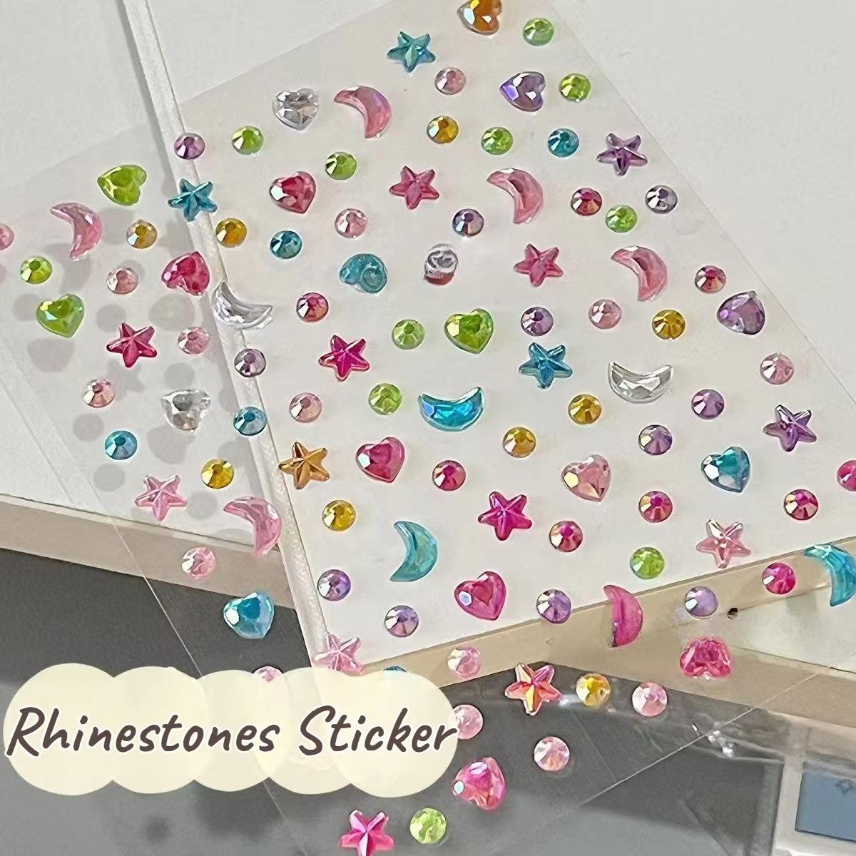 1/2pcs 3D Star Moon Heart Rhin - Body Jewelry Eyebrow review and price