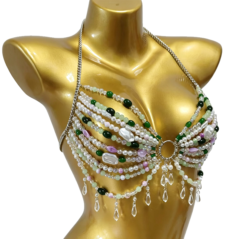 Handmade Music Festival Costum - Body Jewelry Bra review and price