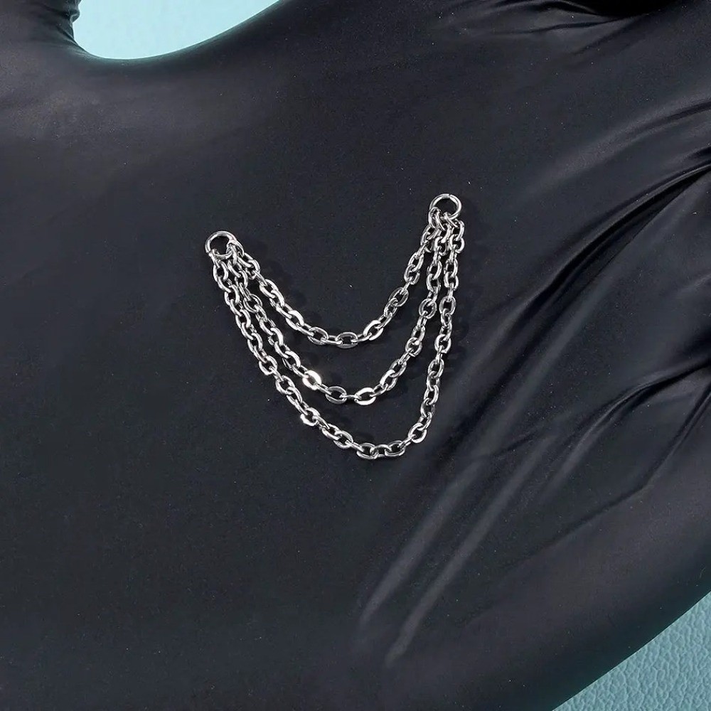 Fashion Titanium Nose Chain Do - Body Jewelry And Piercing review and price
