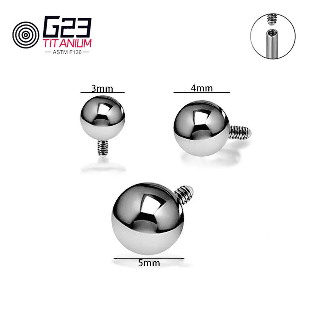 Wholesale 10/50pcs Titanium 14 - Body Jewelry Replacement Ball review and price