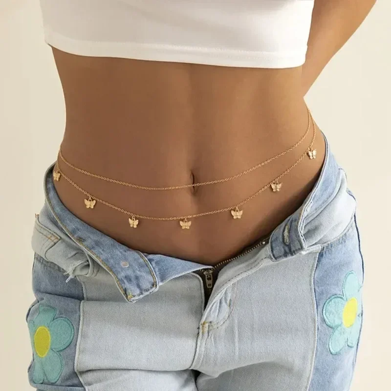 New Charm Sexy Double Layer Bu - Body Jewelry Chain review and price