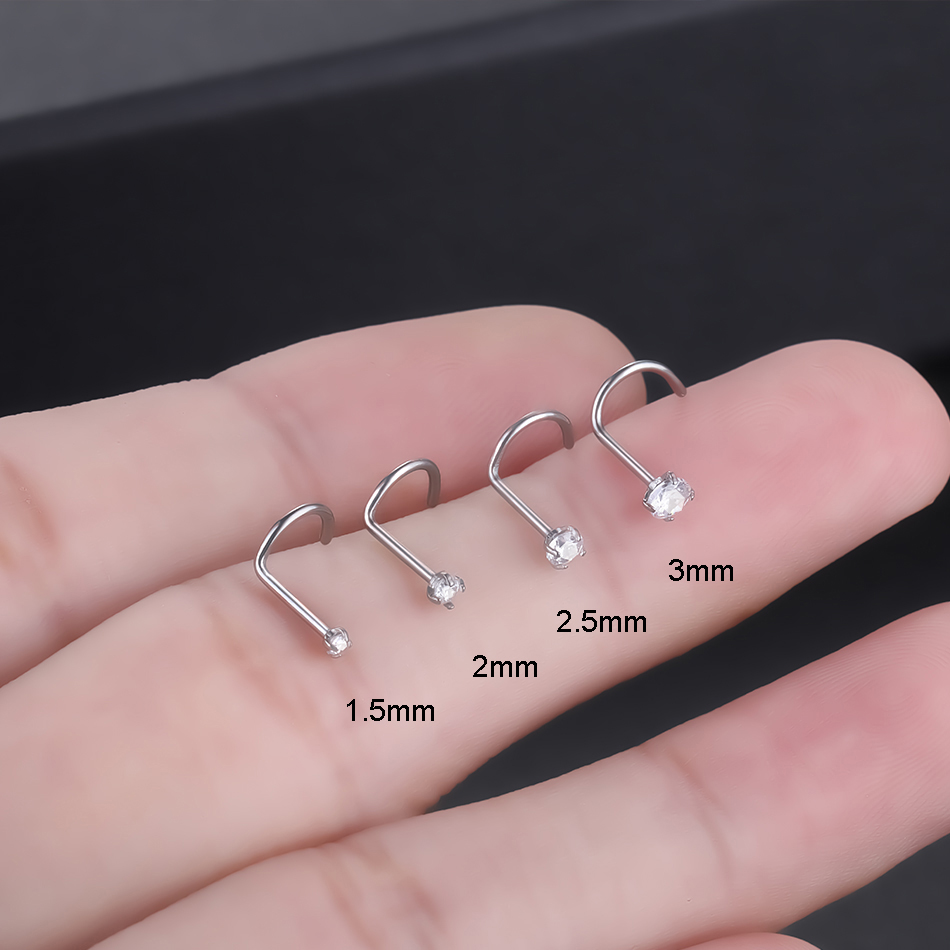 Implant Titanium Nose Stud Rin - Body Jewelry Implants review and price