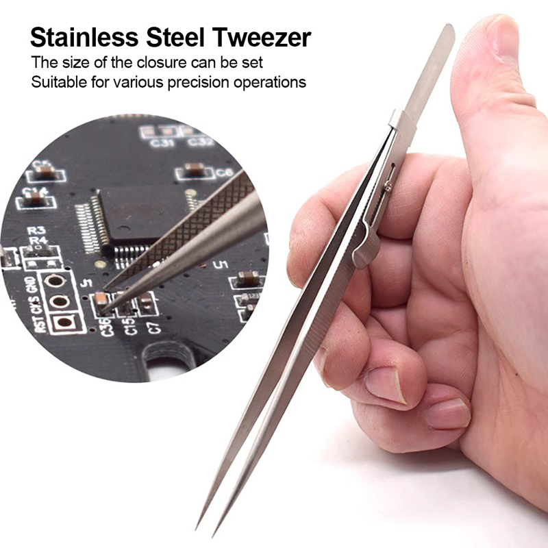 Adjustable Self Clamping Tweez - Body Jewelry Tool review and price