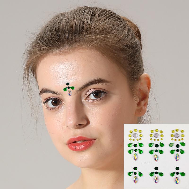 Rave Makeup 3D Face Rhinestone - Body Jewelry Eyebrow review and price