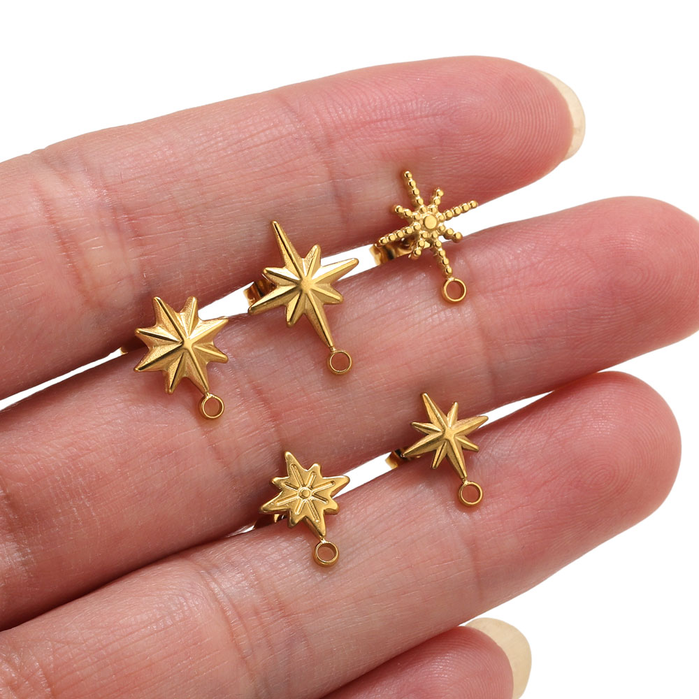 6pcs Stainless Steel Star Earr - Body Jewelry Tool review and price