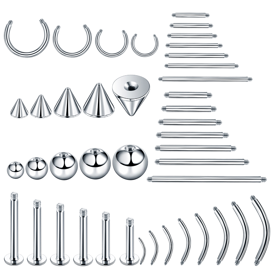 100pcs/lot Steel Earring Barbe - Body Jewelry Replacement Ball review and price