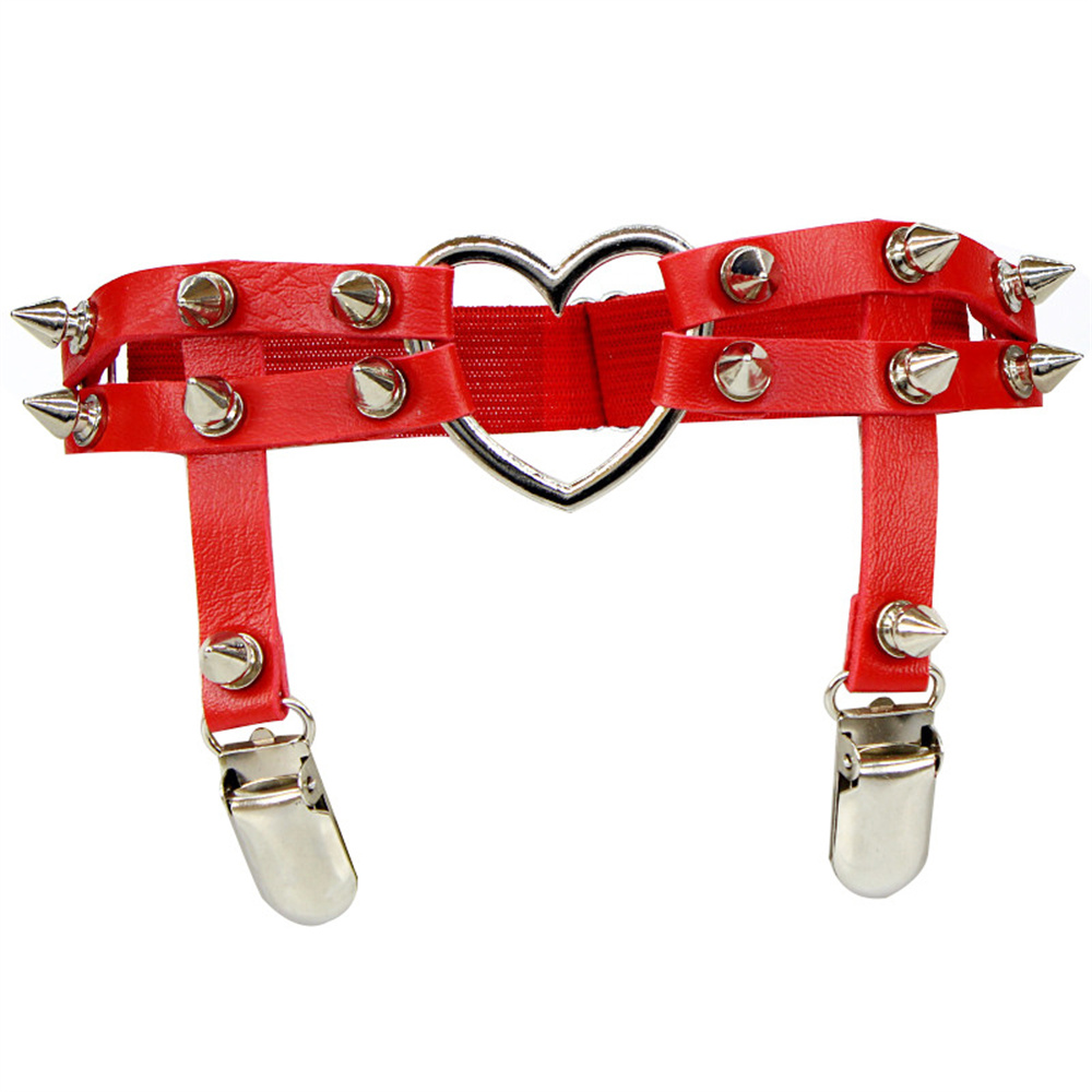 1Pcs Women Punk Goth Heart PU  - Body Jewelry Chain review and price