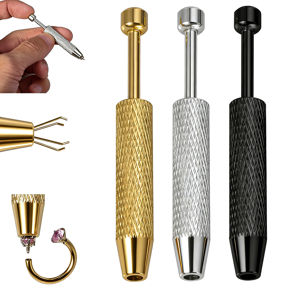 1/3pcs 4 Claws Ball Bead Holde - Body Jewelry Tool review and price