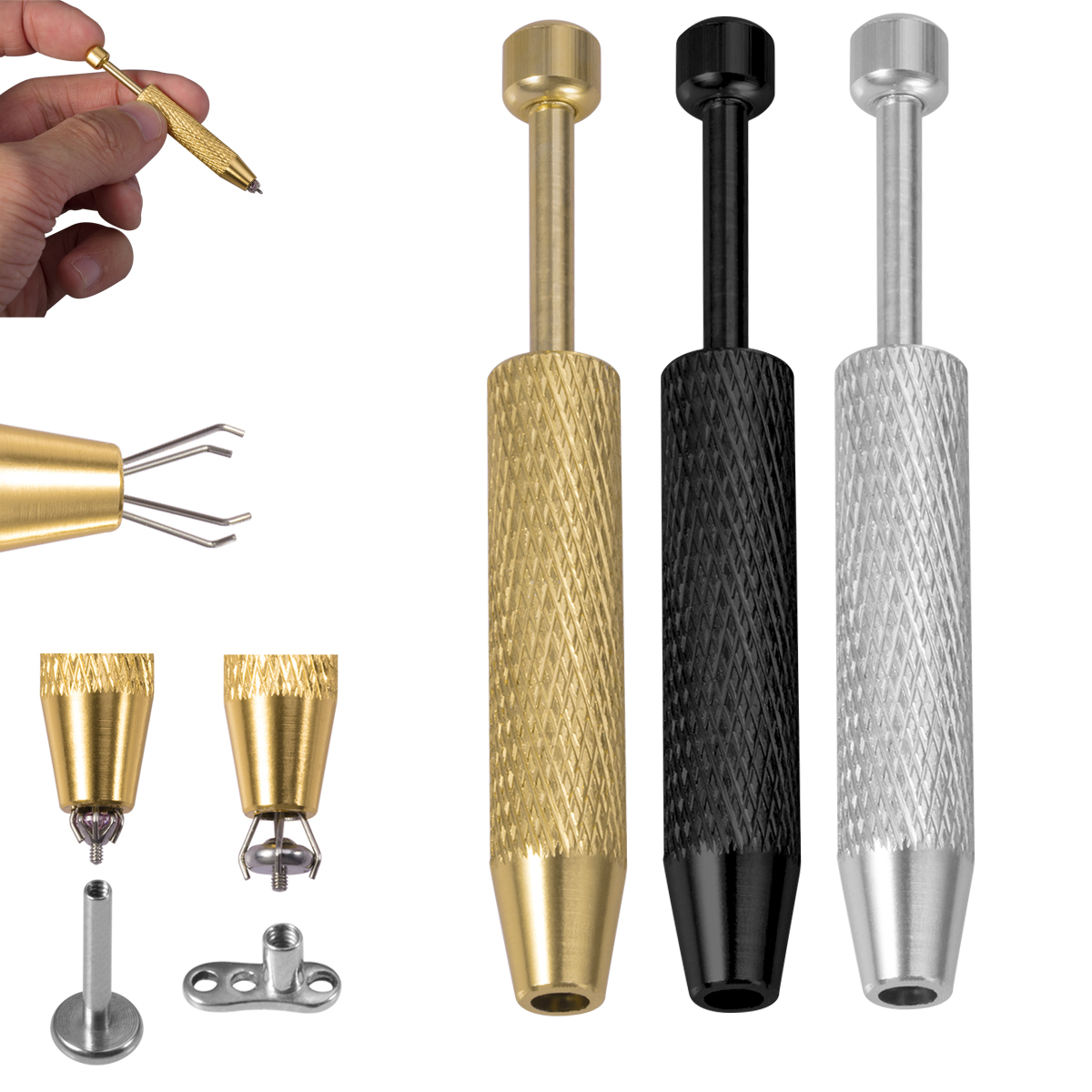 1/3pcs 4 Claws Ball Bead Holde - Body Jewelry Tool review and price