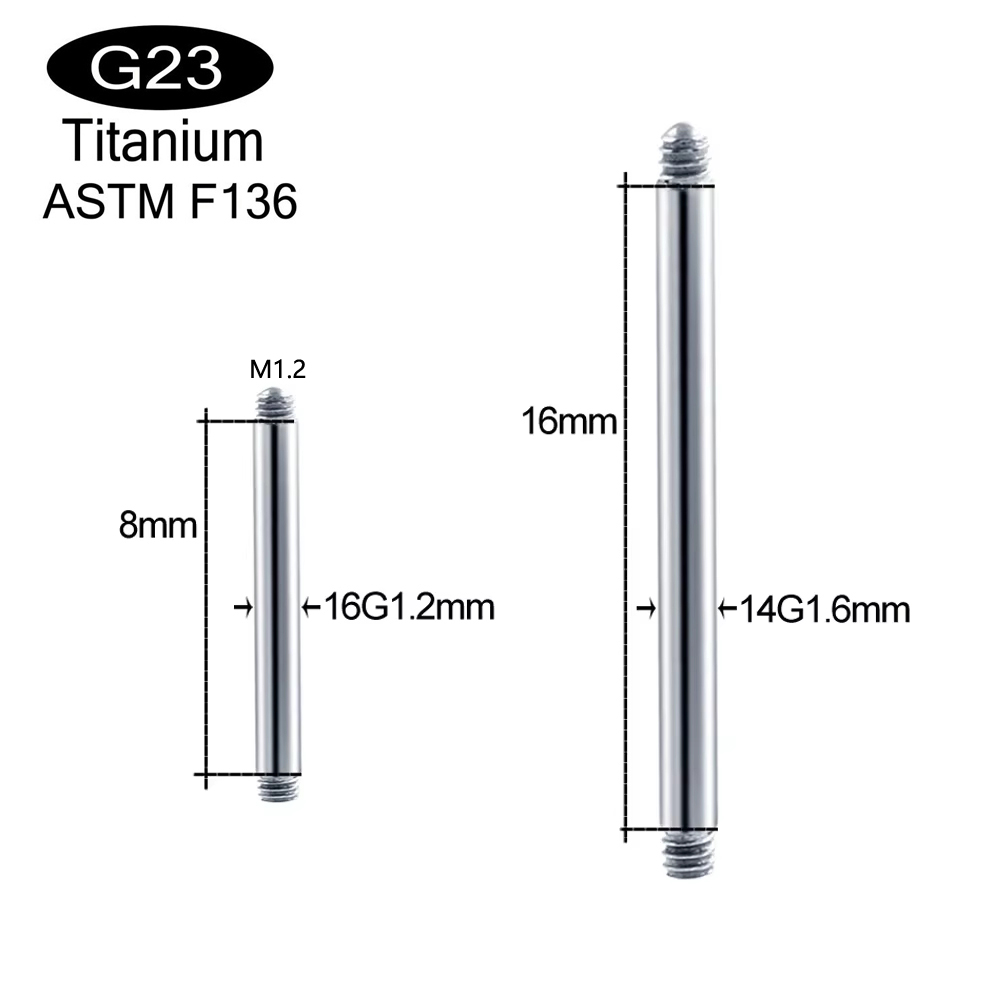 10pcs/lot ASTM F136 Implantabl - Body Jewelry Implant Grade Titanium review and price
