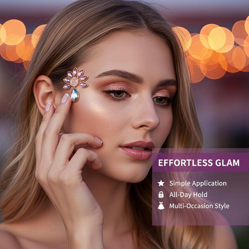 Face Jewel Stickers Iridescent - Body Jewelry Eyebrow review and price