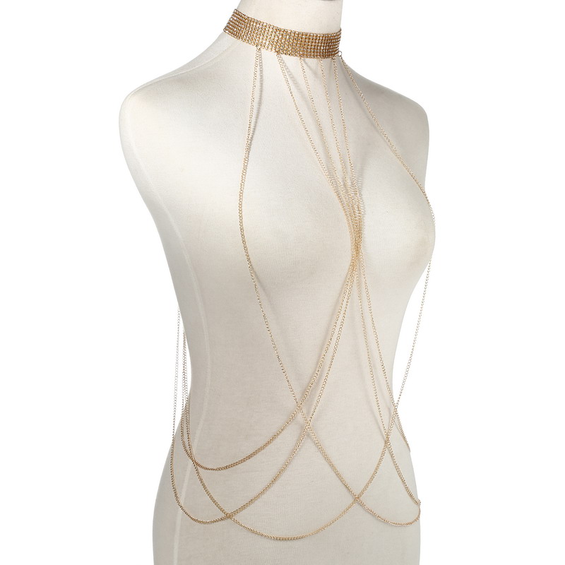 Gold Color Body Chain Women  R - Body Jewelry For You review and price