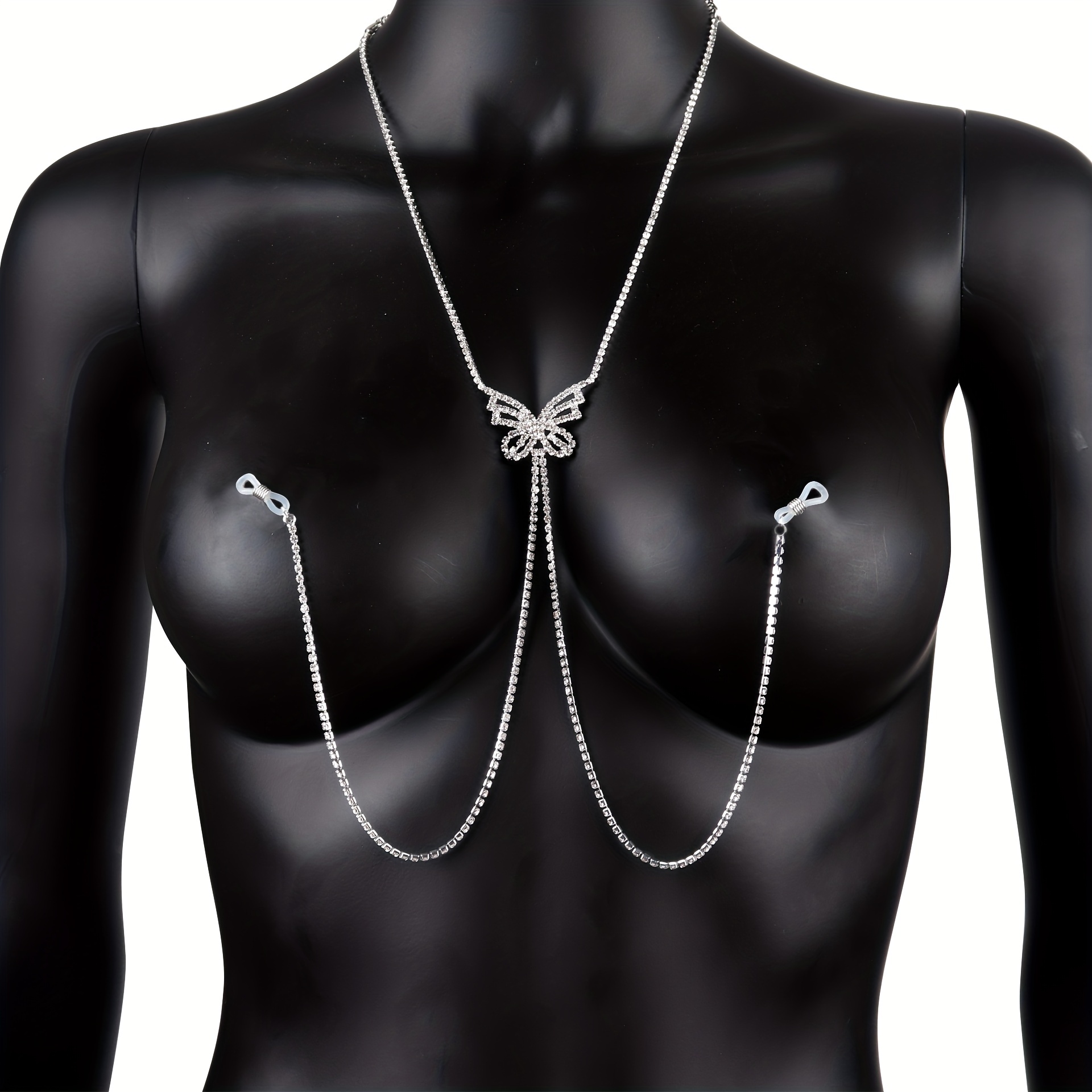 1 pc Tassel Butterfly Nipple C - Body Jewelry Chain review and price