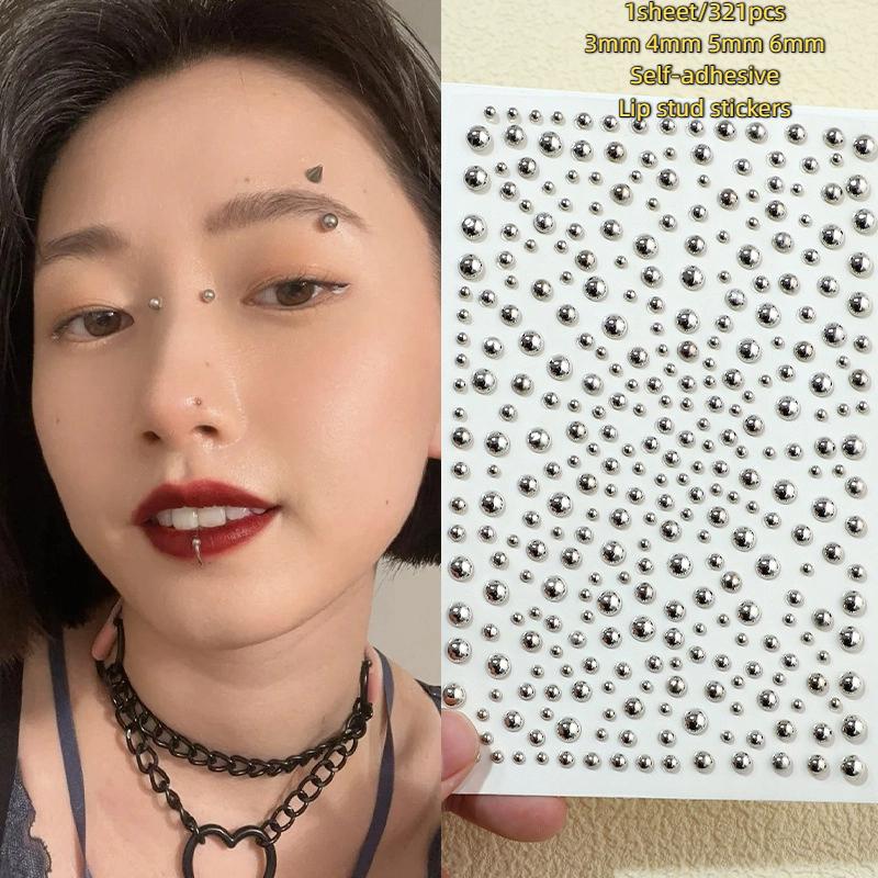 321pcs Non Piercing Lip Studs  - Body Jewelry And Piercing review and price