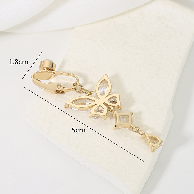 Clip On Belly Button Ring Butt - Body Jewelry And Piercing review and price
