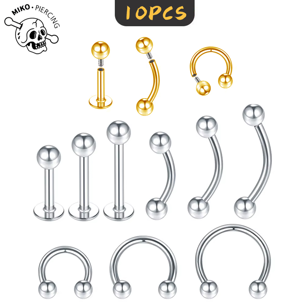 10 Pcs ASTM F136 Titanium Inte - Zoor Body Jewelry review and price