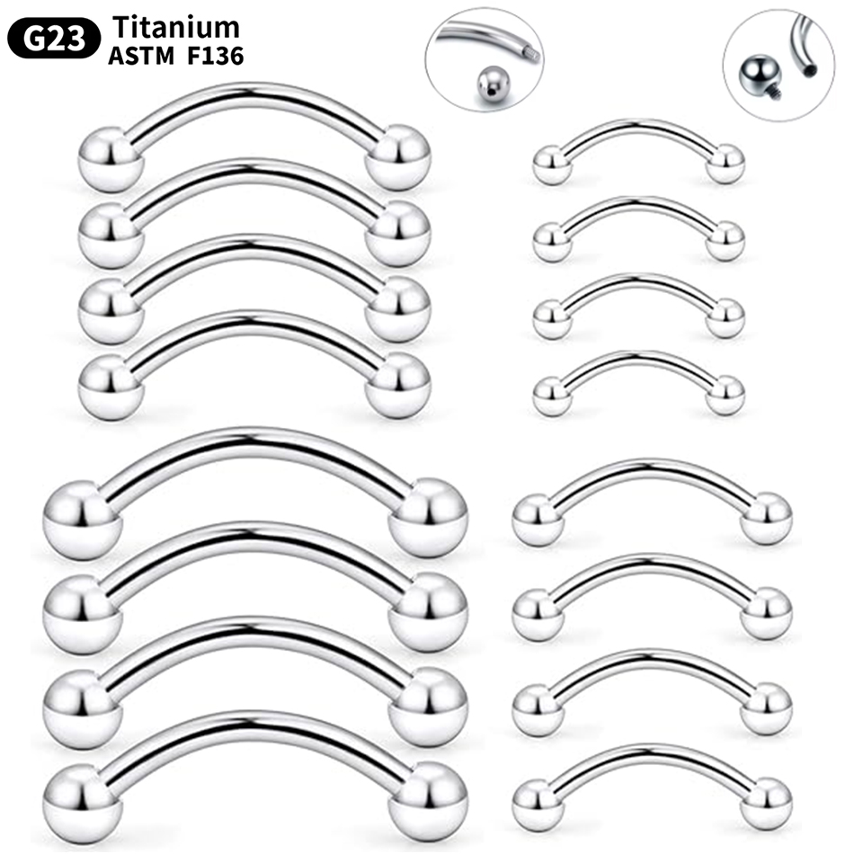 1Pc Titanium Piercing Curved B - Zoor Body Jewelry review and price