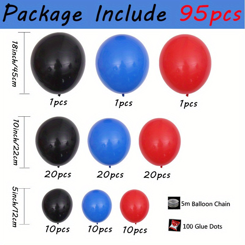 95Pcs/Set Red Black Blue  Late - Body Jewelry Back review and price
