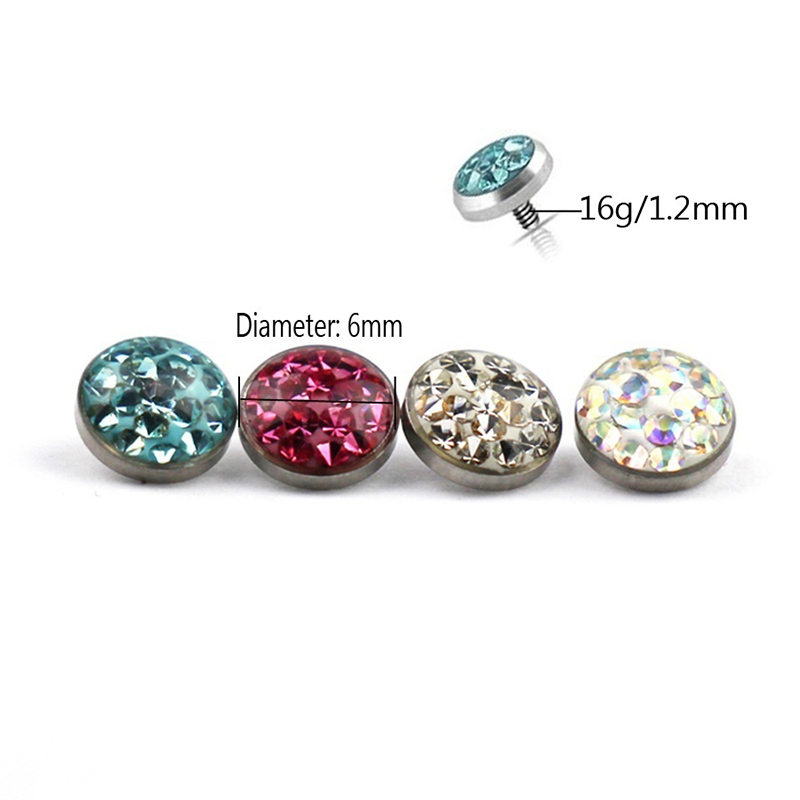1PC Dermal Anchor Top Piercing - Body Jewelry Implants review and price