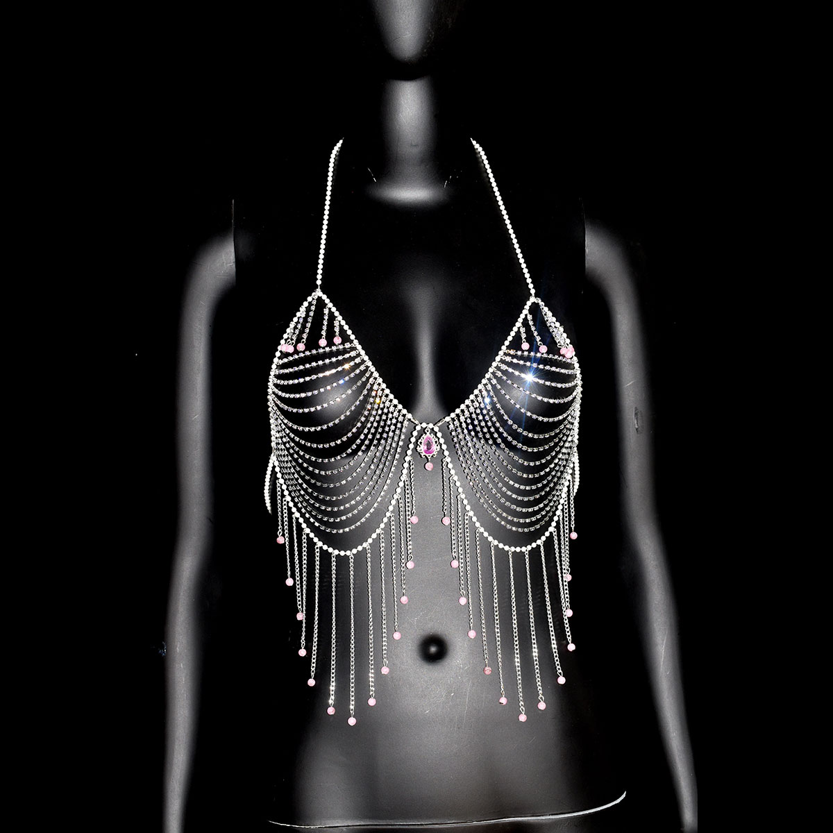 Stylish Rhinestone Bra Jewelry - Body Jewelry Bra review and price