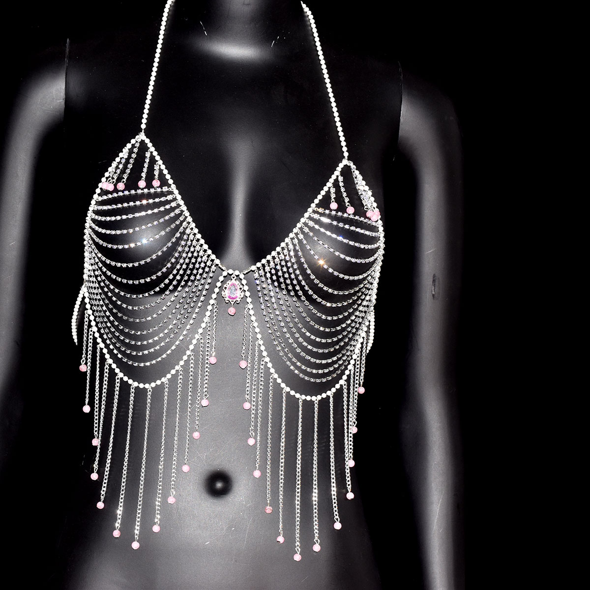 Stylish Rhinestone Bra Jewelry - Body Jewelry Bra review and price