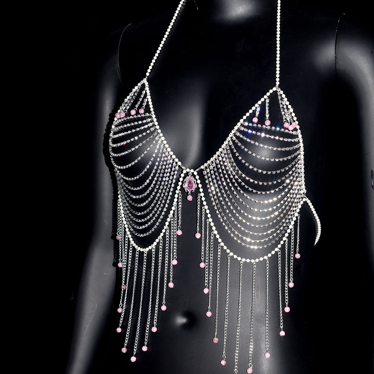 Stylish Rhinestone Bra Jewelry - Body Jewelry Bra review and price