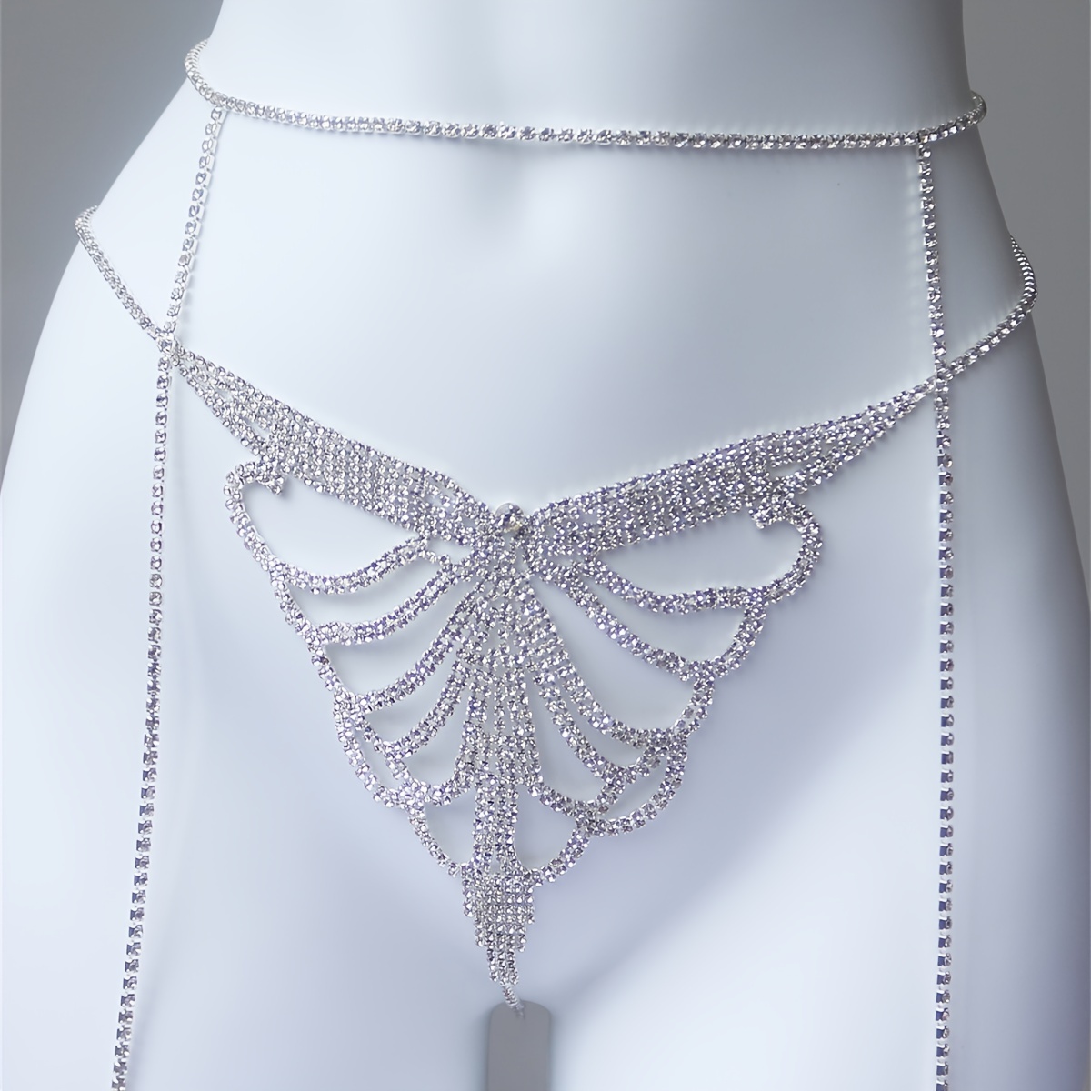Multi layer rhinestone sparkli - Body Jewelry Chain review and price