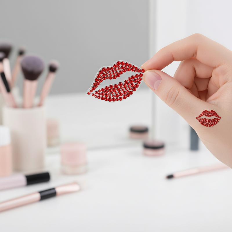 1 Sheet Realistic Red Kiss Lip - Body Jewelry Eyebrow review and price