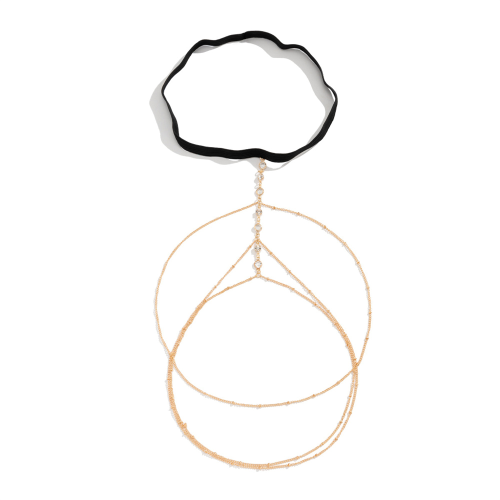 Boho Elastic Band Crystal Leg  - Body Jewelry Chain review and price