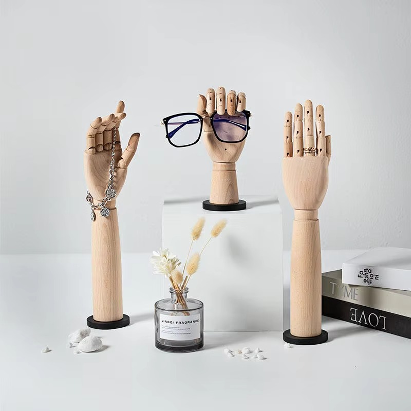 Solid Wood Hand Mannequin Rack - Body Jewelry Stores review and price