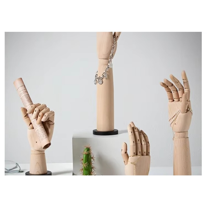 Solid Wood Hand Mannequin Rack - Body Jewelry Stores review and price