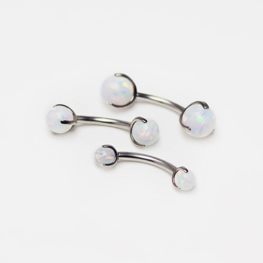 F136 Titanium Opal Eyebrow Pie - Zoor Body Jewelry review and price