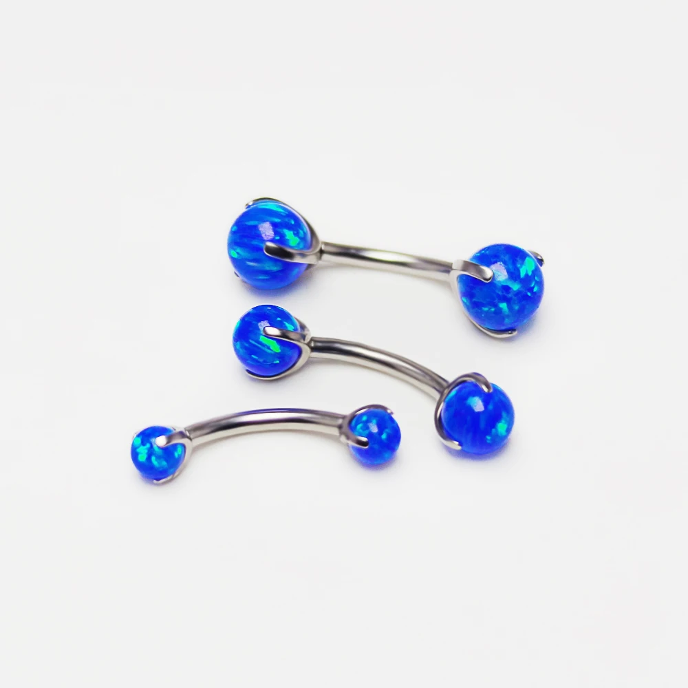 F136 Titanium Opal Eyebrow Pie - Zoor Body Jewelry review and price