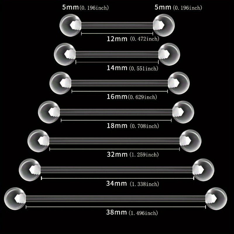JKC Store 10pcs Acrylic Barbel - Body Jewelry Stores review and price