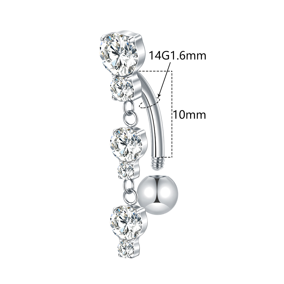 1/5PCS Titanium Reversed Bar C - Zoor Body Jewelry review and price