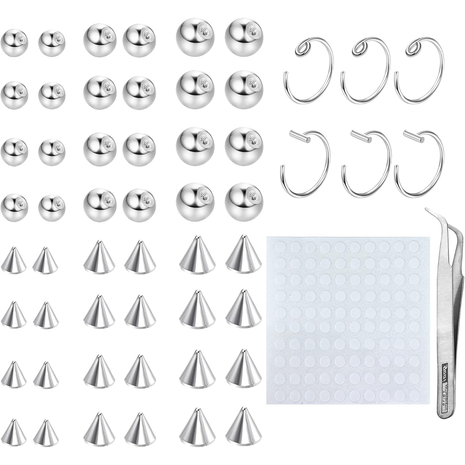 Drperfect Fake Eyebrow Ring Fa - Body Jewelry Replacement Ball review and price
